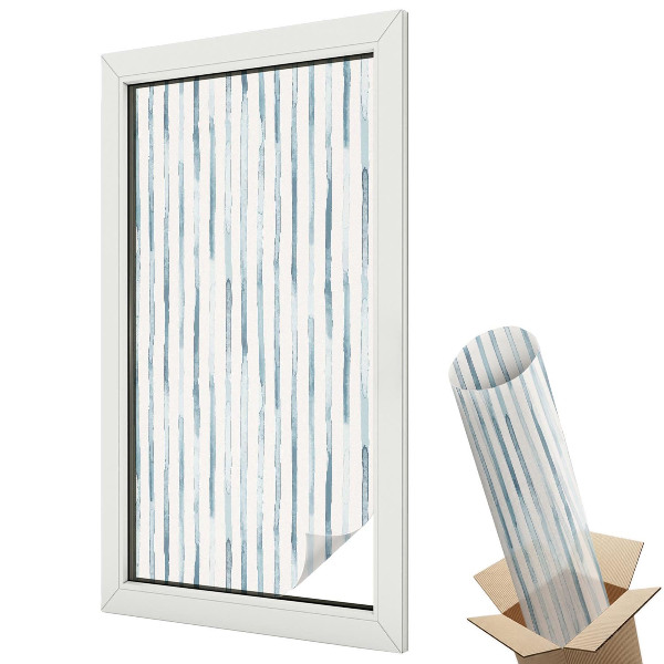 Fólia na sklo dverí Zvislé pruhy