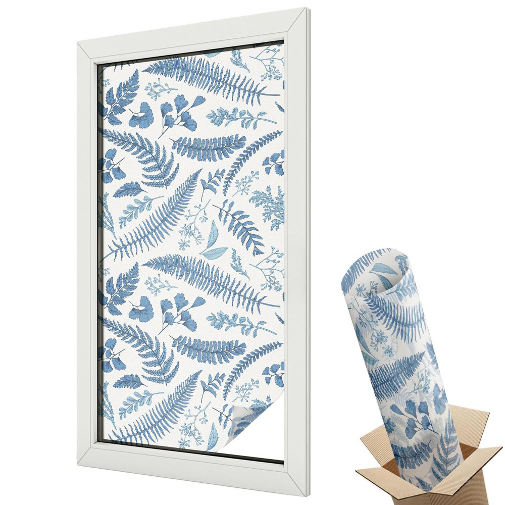 Mliečna fólia na sklo Botanický vzor