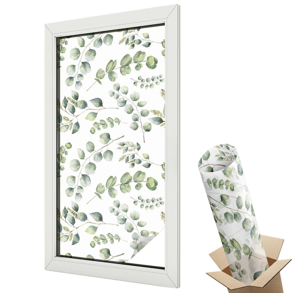 Mliečna fólia na sklo Botanické listy