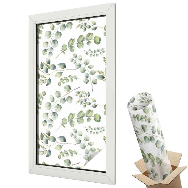 Mliečna fólia na sklo Botanické listy