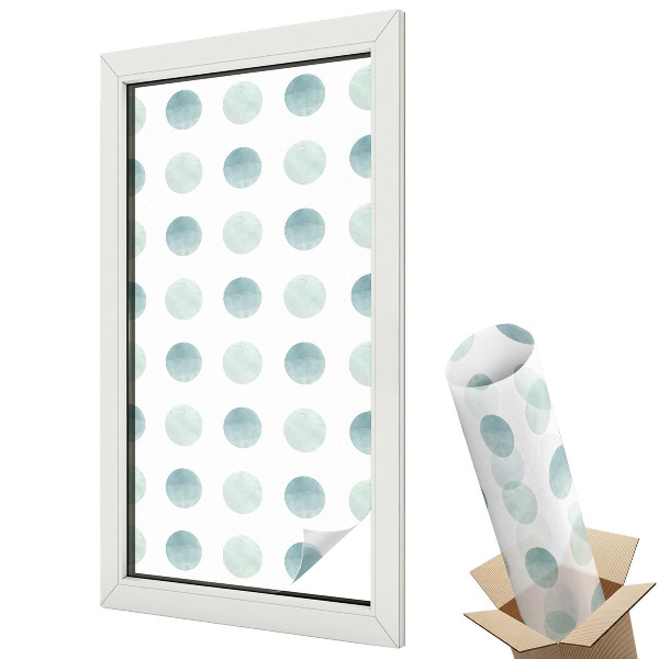 Matná fólia na sklo Jemné kruhy