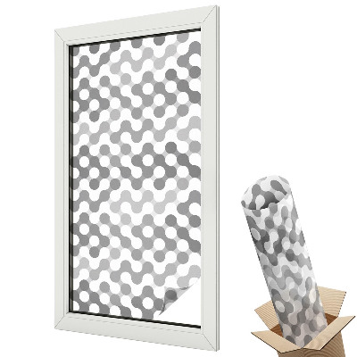 Fólia na sklo dverí Geometria vĺn