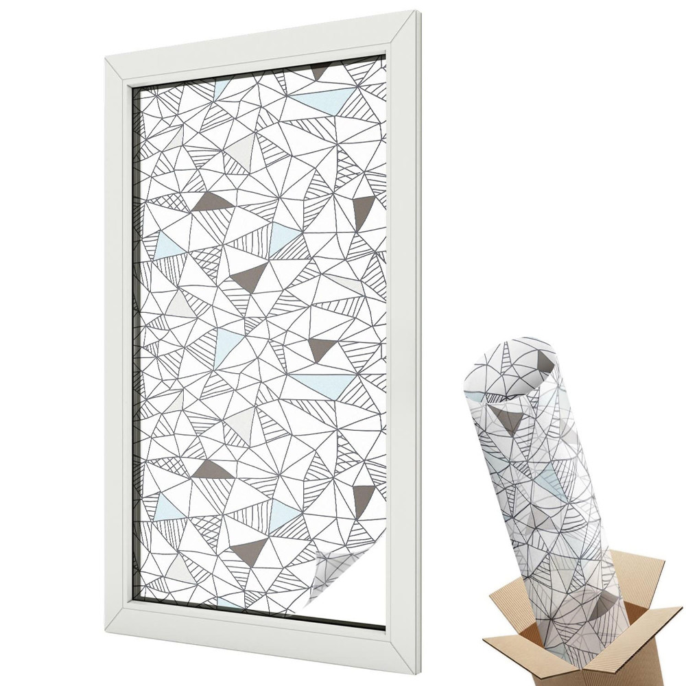 Mliečna fólia na sklo Abstraktné tvary