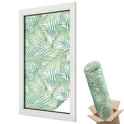 Mliečna fólia na sklo Zelená papraď