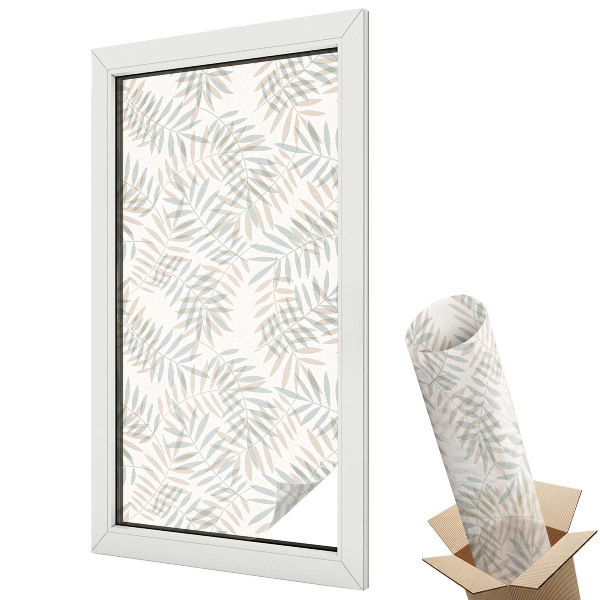 Matná fólia na sklo Listová elegancia