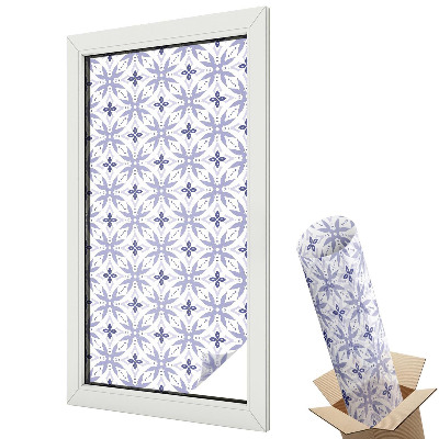 Fólia na sklo dverí Fialové vzory