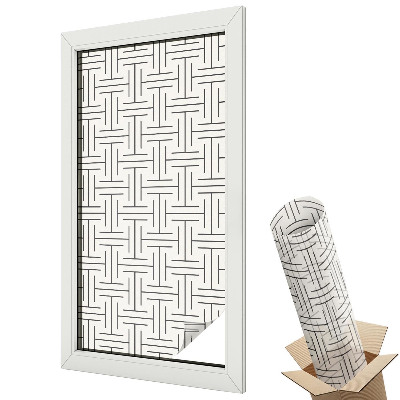 Okenná fólia Symetrický vrkoč