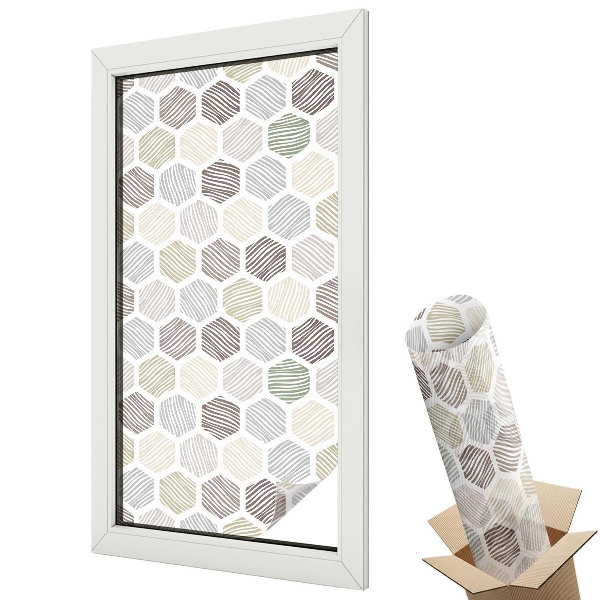 Matná fólia na sklo Geometrické vlny