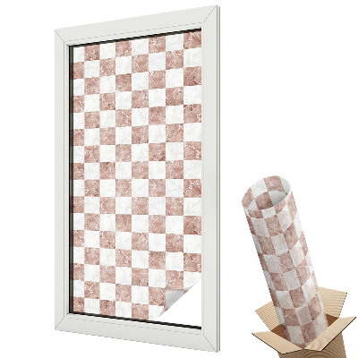 Mliečna fólia na sklo Klasická šachovnica