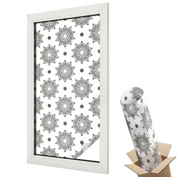 Mliečna fólia na sklo Klasické rozety