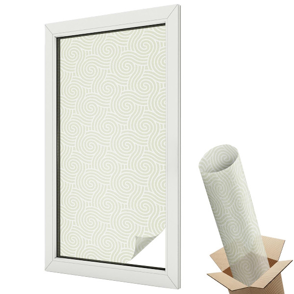 Fólia na sklo dverí Zakrivené čiary