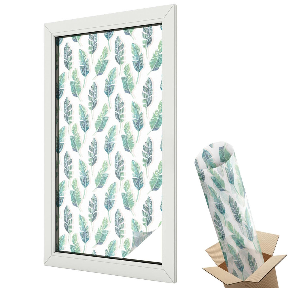 Matná fólia na sklo Tropické listy