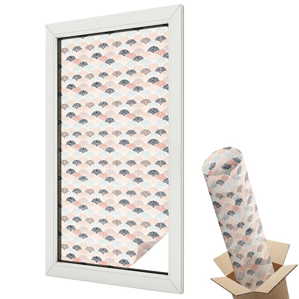 Fólia na sklo dverí Vejárovitý vzor