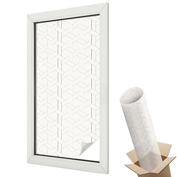 Matná fólia na sklo Geometrický vrkoč