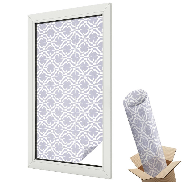 Fólia na sklo dverí Fialová symetria