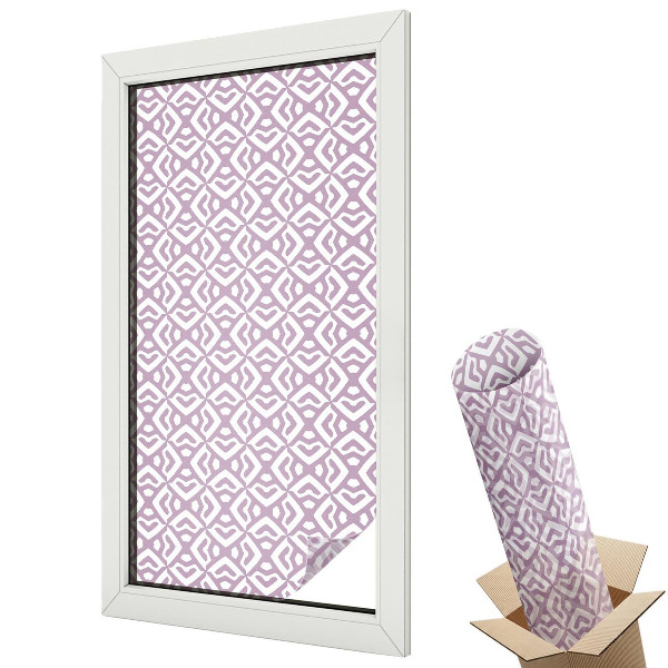 Fólia na sklo dverí Fialové tvary