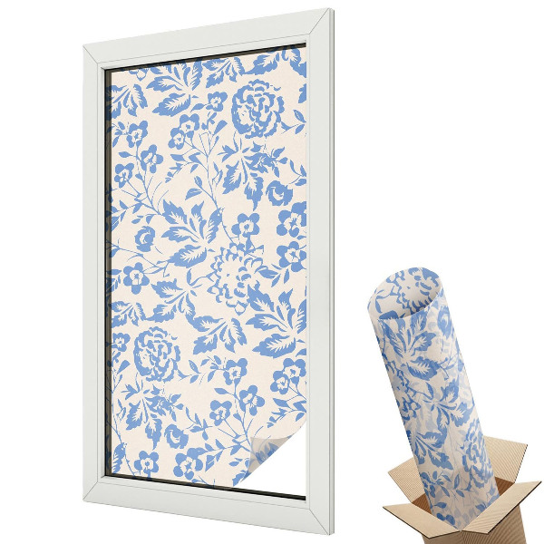 Okenná fólia Kvety listy