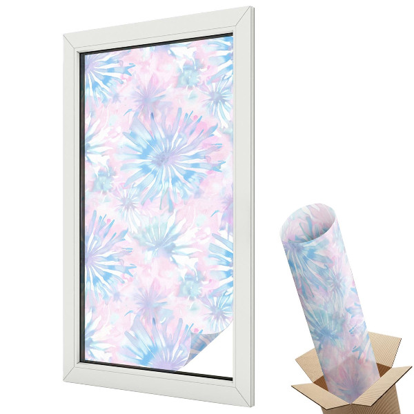 Matná fólia na sklo Kvetinové akvarely