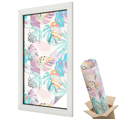 Mliečna fólia na sklo Abstraktná džungľa