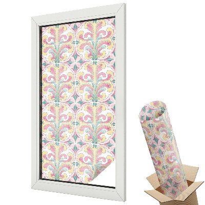 Okenná fólia Kvetinová symetria