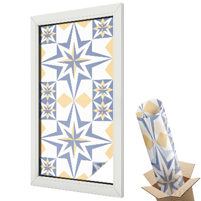 Mliečna fólia na sklo Hviezdny vzor