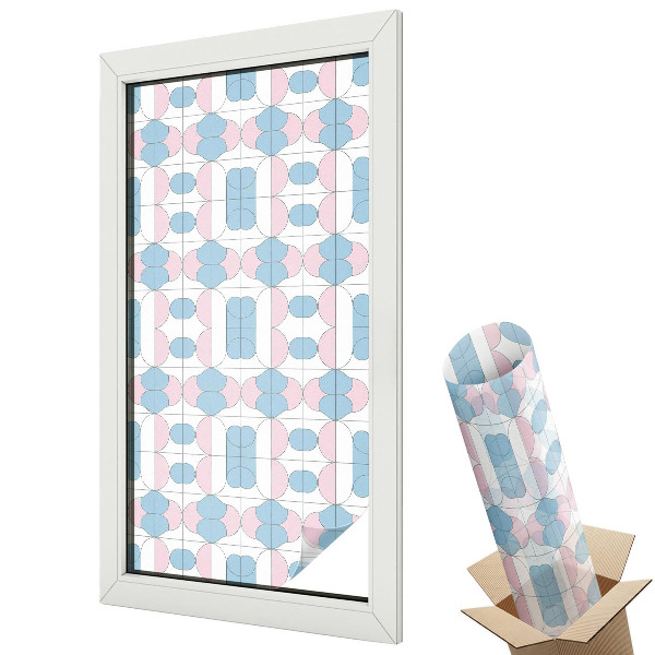 Fólia na sklo dverí Pastelové vzory