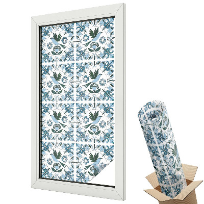 Okenná fólia Modré kvety