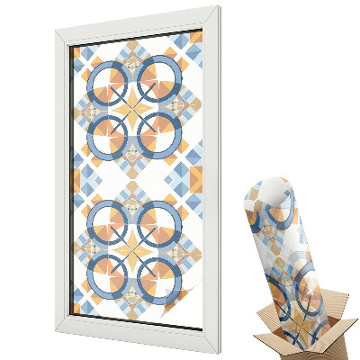 Fólia na sklo dverí Geometrický vzor