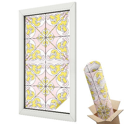 Okenná fólia Abstraktné kvety