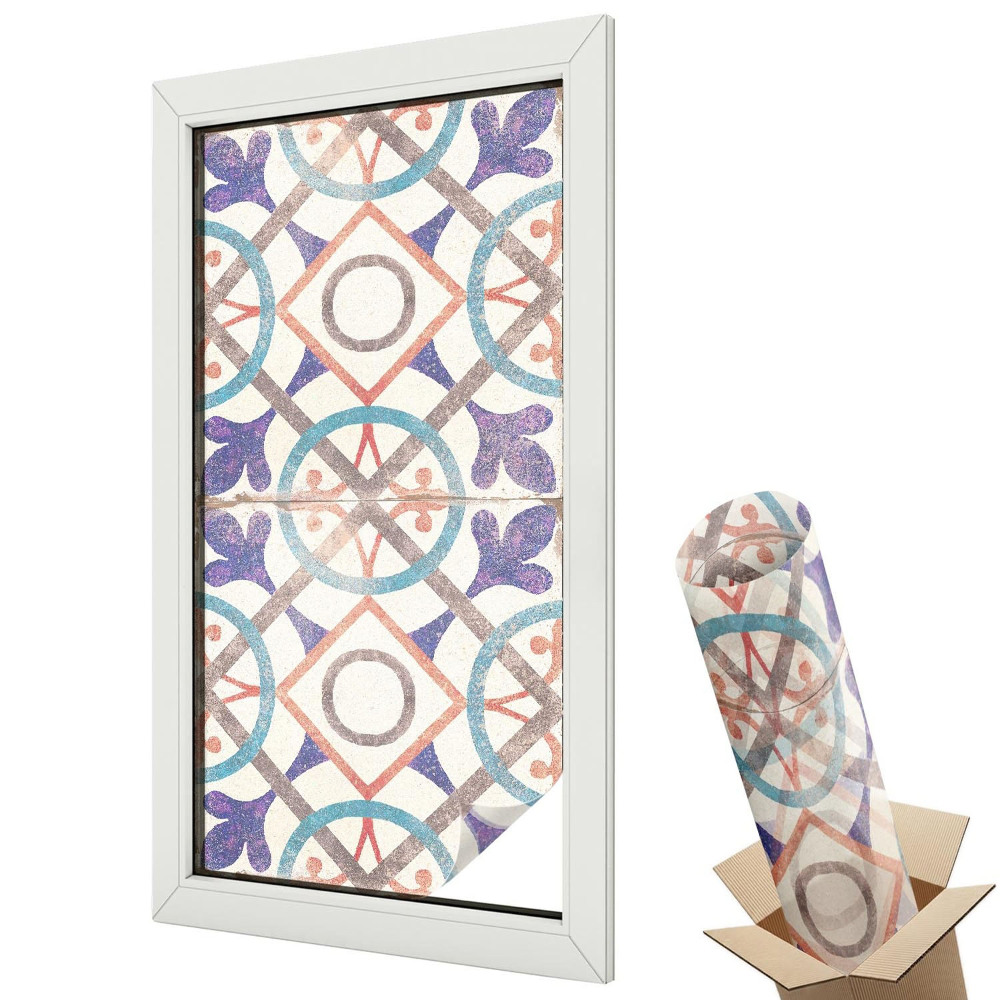 Matná fólia na sklo Farebné mozaiky