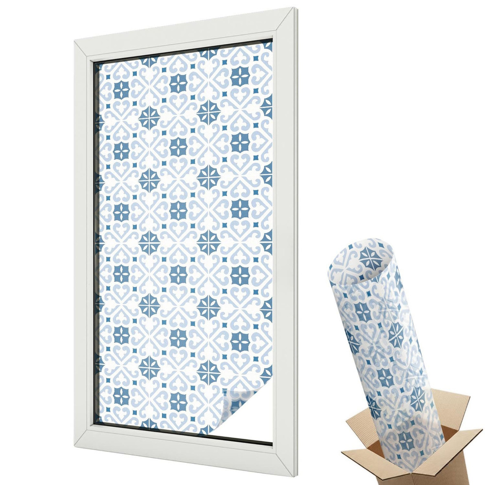 Matná fólia na sklo Kachľové dekorácie