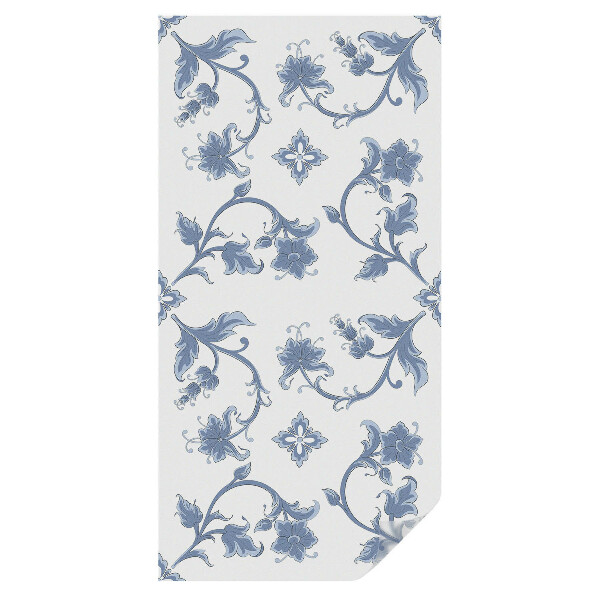 Mliečna fólia na sklo Kvetinový ornament