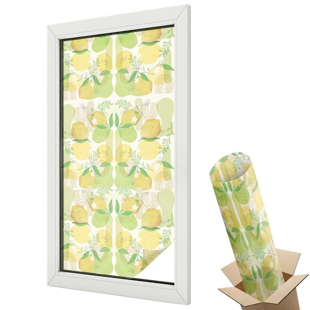 Mliečna fólia na sklo Čerstvé citróny