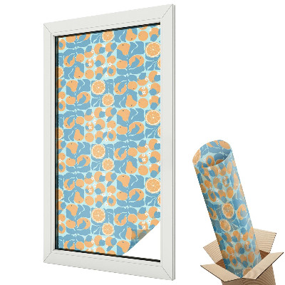 Matná fólia na sklo Rybí citrus