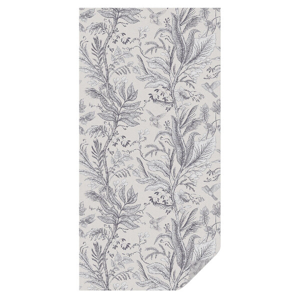 Fólia na sklo dverí Listy a motýle