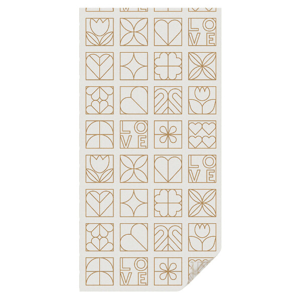 Mliečna fólia na sklo Geometrická láska