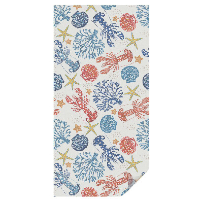 Mliečna fólia na sklo Raky koraly