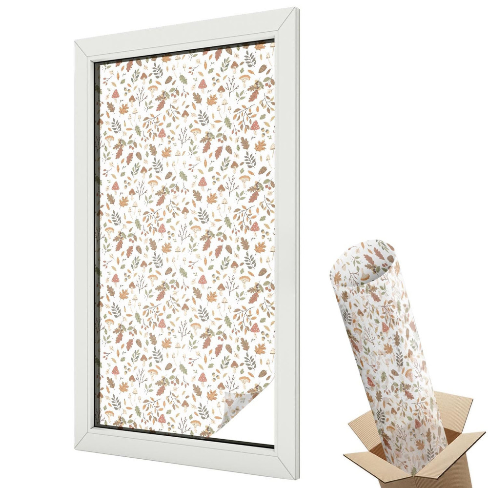 Matná fólia na sklo Jesenné vzory