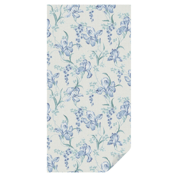 Fólia na sklo dverí Modré kvety