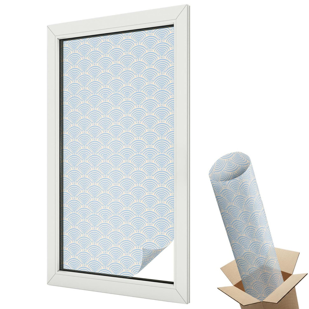 Matná fólia na sklo Japonské vlny