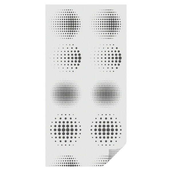 Mliečna fólia na sklo Bodkované kruhy