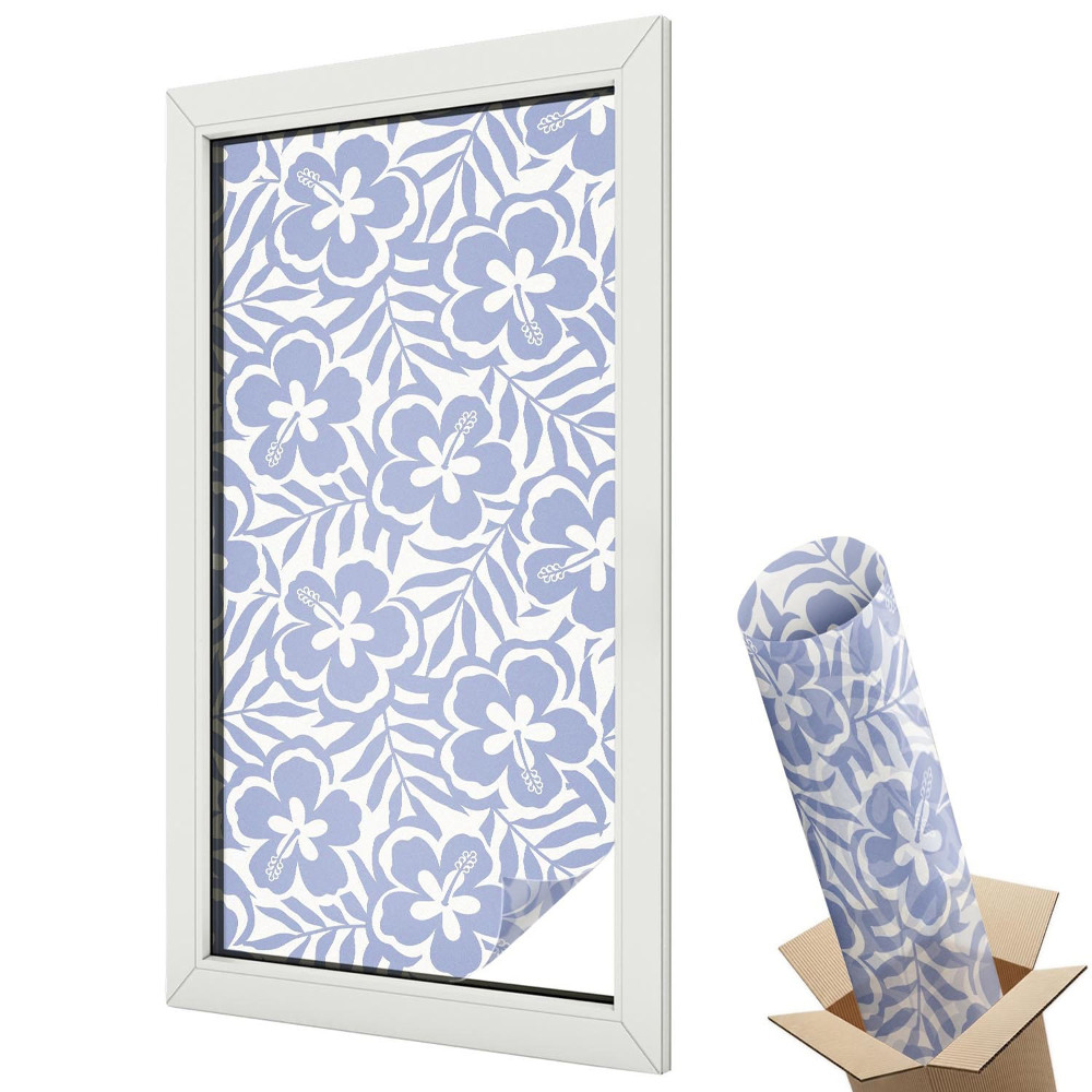 Matná fólia na sklo Kvety ibišteka