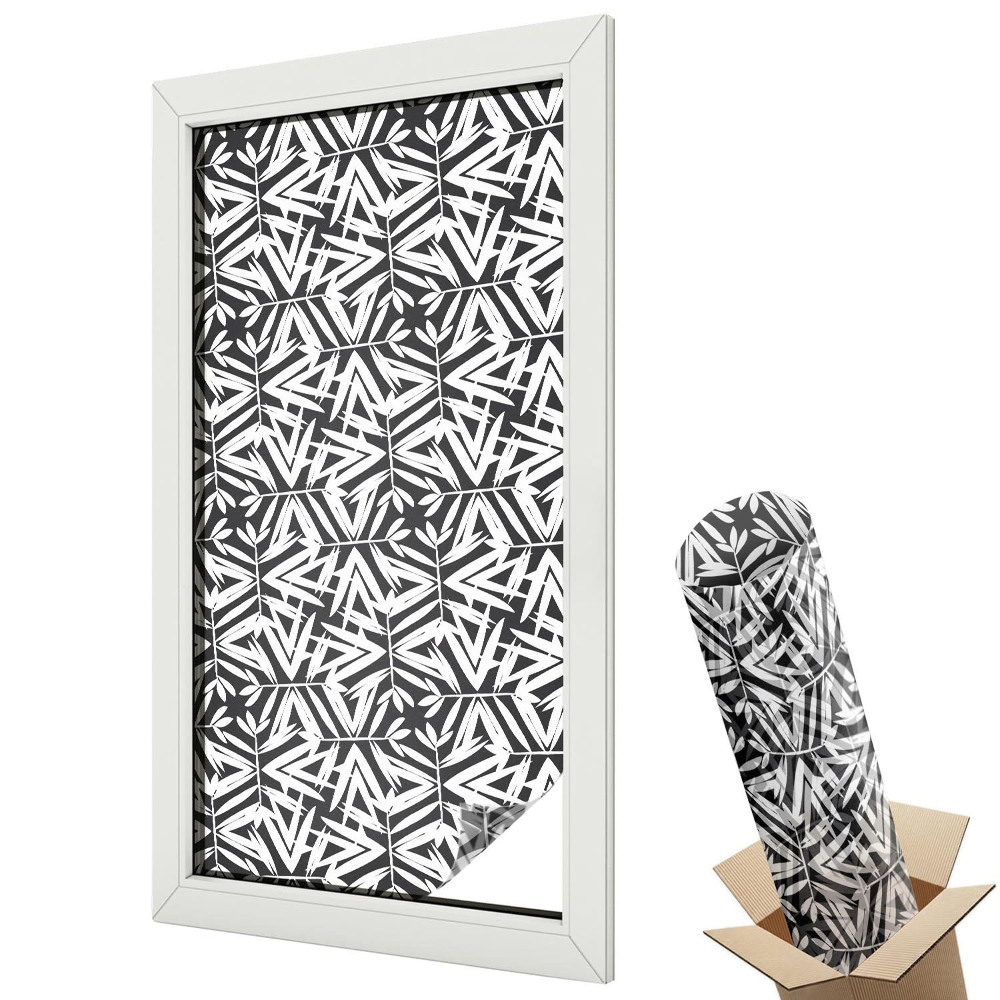 Mliečna fólia na sklo Geometrické listy