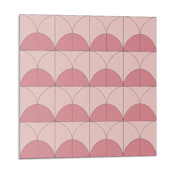 Samolepiace pvc obklady Geometrické polkruhy v usporiadaní