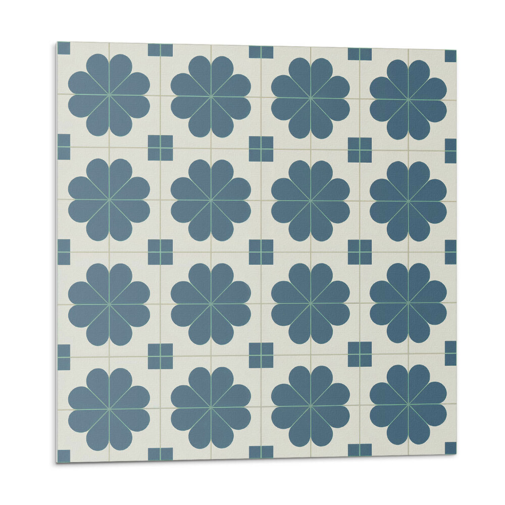 Pvc obklady Kvetinový kockovaný vzor