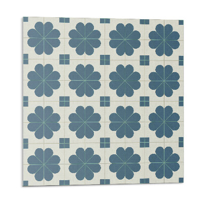 Pvc obklady Kvetinový kockovaný vzor