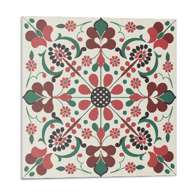 Samolepiace pvc obklady Kvetinový vzor so symetriou