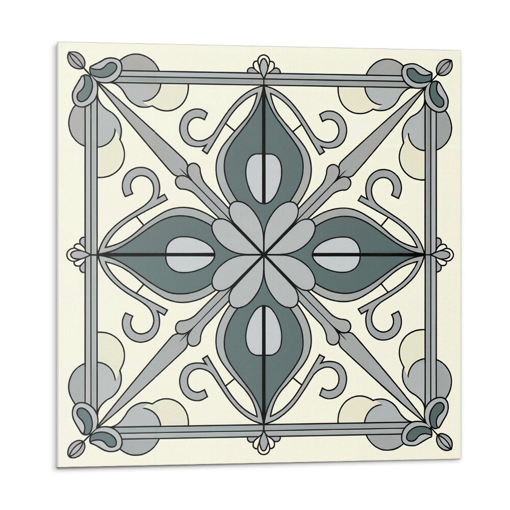 Samolepiace pvc obklady Kvetinový vzor s ornamentami