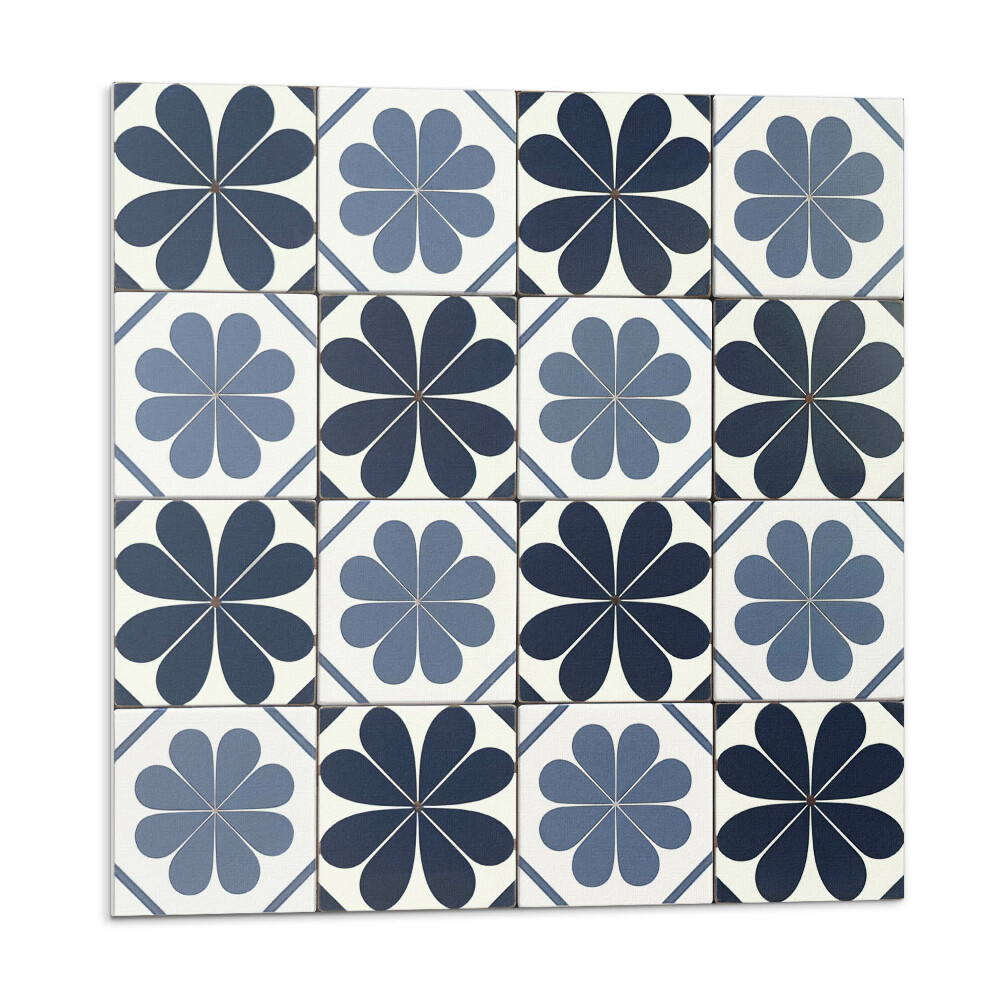 Samolepiace pvc obklady Kvetinový vzor na dlaždiciach