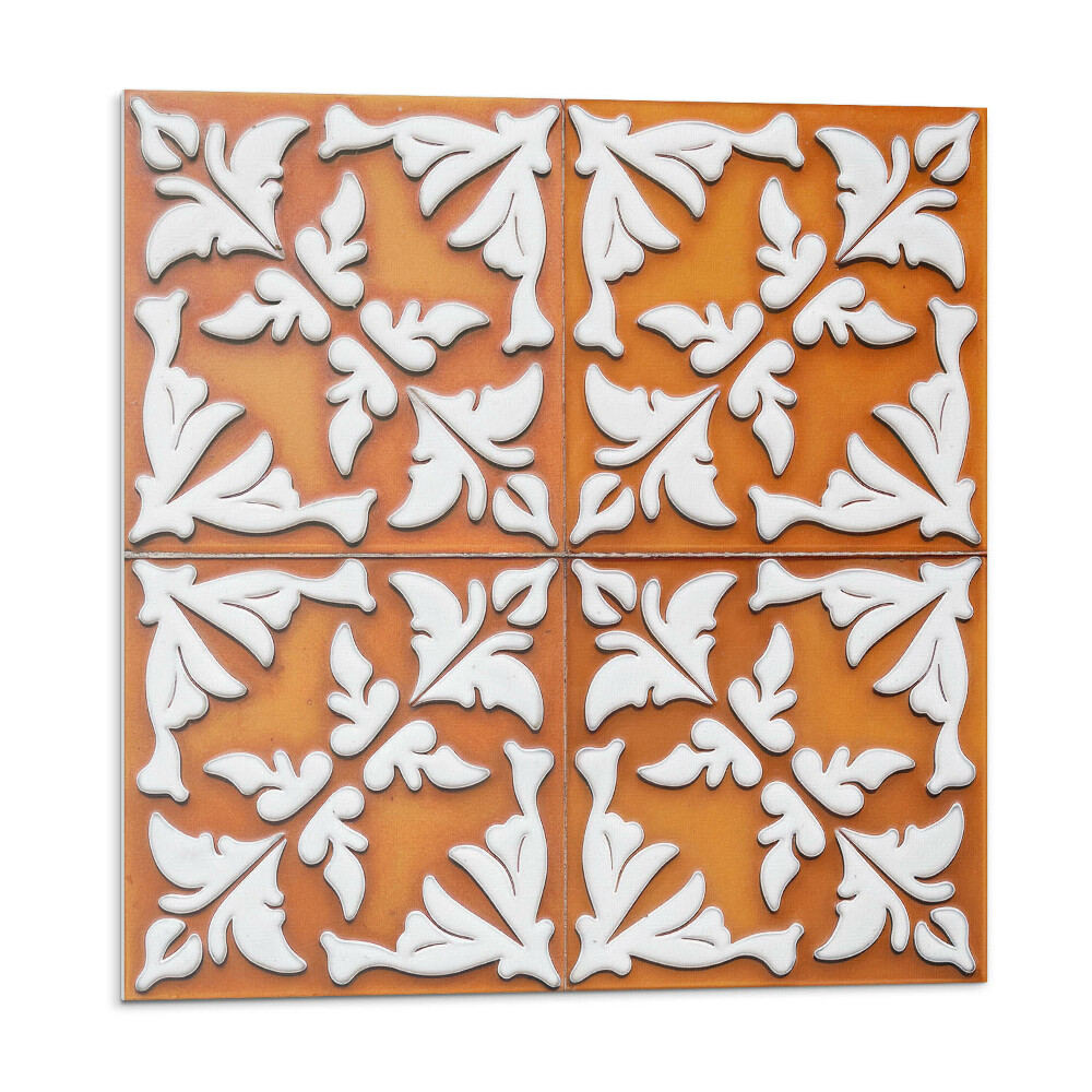 Samolepiace pvc obklady Rastlinný vzor na dlaždiciach